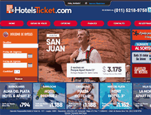 Tablet Screenshot of hotelsticket.com